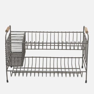 Nkuku Tilmo Dish Rack - Distressed Grey