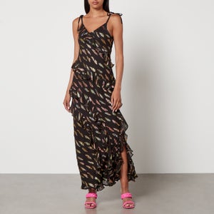 Never Fully Dressed Faro Jacquard-Crepon Maxi Dress