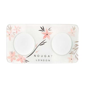 Nougat London Accessories Elegant Glass Arc Pink Flowers