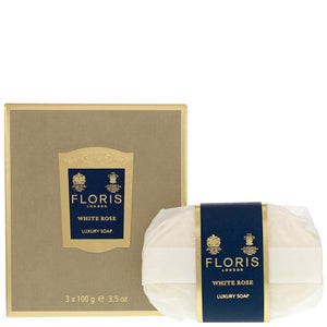 Floris London White Rose Luxury Soap 3 x 100g