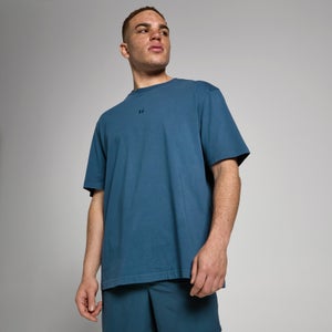 T-shirt oversize slavata MP Tempo da uomo - Blu navy slavato