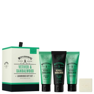 The Scottish Fine Soaps Company Men's Grooming Vetiver & Sandalwood Luxurious Gift Set