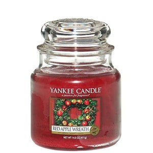Yankee Candle Original Jar Candles Medium Red Apple Wreath 411g