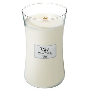 WoodWick Hourglass Candles Linen Large Candle 610g / 21.5 oz.