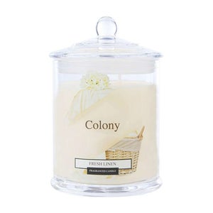 Wax Lyrical Colony Medium Candle Jar Fresh Linen 360g