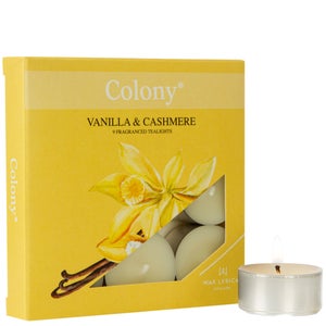 Wax Lyrical Colony Tealight Candles Vanilla and Cashmere x 9