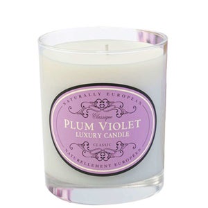 Naturally European Plum Violet Scented Candle 200g