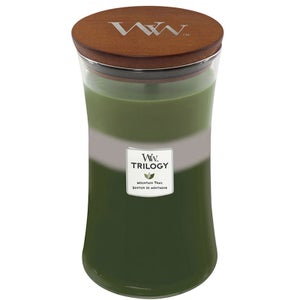 WoodWick Trilogy Candles Mountain Trail Large Hourglass Candle 609.5g / 21.5 oz.