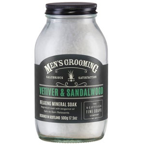 The Scottish Fine Soaps Company Men's Grooming Vetiver & Sandalwood Relaxing Mineral Soak 500g