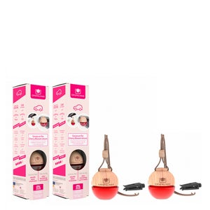 Cristalinas Car Air Freshener Cherry Blossom Car Freshener Twin Pack 2x6ml
