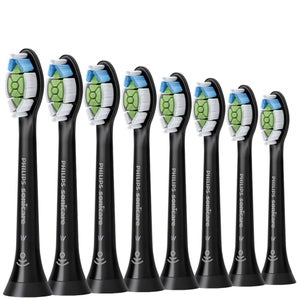 Philips Toothbrush Heads Sonicare W2 Optimal White Standard Sonic Toothbrush Heads Black x 8 HX6068/13