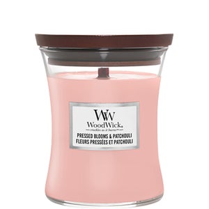 WoodWick Hourglass Candles Pressed Blooms and Patchouli Medium Candle 275g