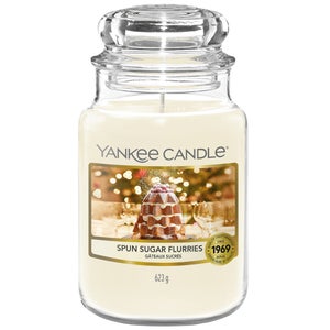 Yankee Candle Original Jar Candles Large Spun Sugar Flurries 623g