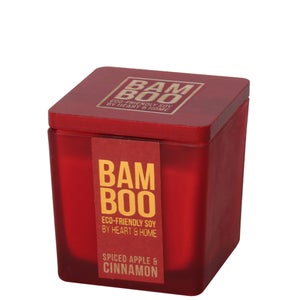 BAMBOO Small Jar Candle Spiced Apple and Cinnamon 80g