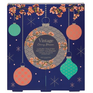 Vintage Christmas Cherry Blossom Luxury Toiletry Advent Calendar