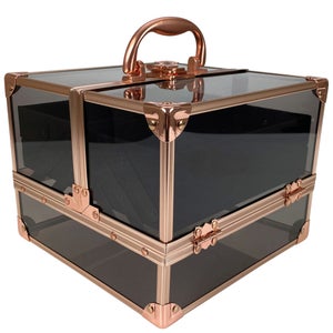 Technic Clear Beauty Case Black and Rose Gold