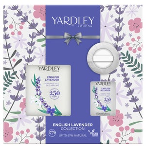 Yardley Gift Set English Lavender Talc and Soap with Dusting Puff