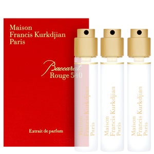 Maison Francis Kurkdjian Baccarat Rouge 540 Extrait de Parfum Spray Refills for Globe Trotter 3 x 11ml