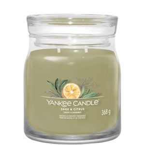 Yankee Candle Signature Jar Candle Medium Jar Sage and Citrus 368g