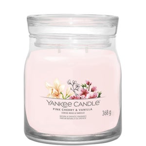 Yankee Candle Signature Jar Candle Medium Jar Pink Cherry and Vanilla 368g