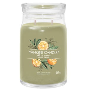 Yankee Candle Signature Jar Candle Large Jar Sage and Citrus 567g
