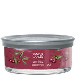 Yankee Candle Signature Jar Candle Multi Wick Tumbler Black Cherry 340g