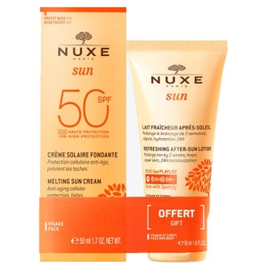 NUXE Melting Sun Cream SPF50 50ml & Refreshing After-Sun Lotion 50ml