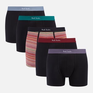 PS Paul Smith Five-Pack Organic Cotton-Blend Boxer Shorts