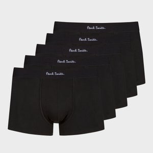 PS Paul Smith Five-Pack Cotton-Blend Trunk Boxer Shorts