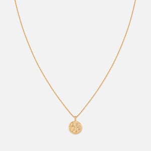Astrid & Miyu Aries Zodiac 18-Karat Gold-Plated Recycled Sterling Silver Necklace
