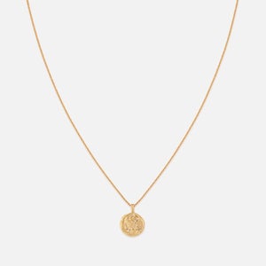 Astrid & Miyu Pisces Zodiac 18-Karat Gold-Plated Sterling Silver Necklace