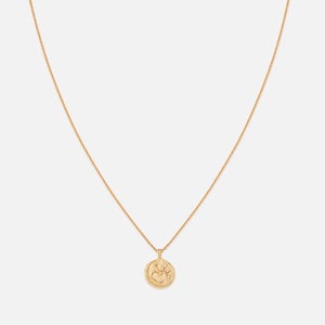 Astrid & Miyu Sagittarius Zodiac 18-Karat Gold-Plated Necklace