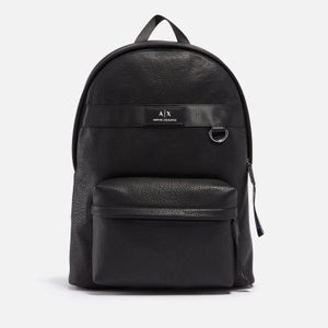 Armani Exchange Faux Leather Backpack