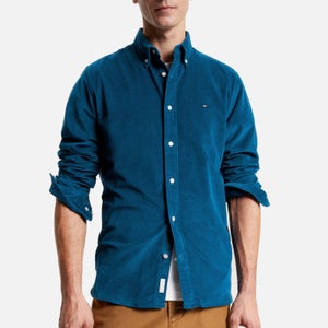 Tommy Hilfiger Flex Solid Cotton-Corduroy Shirt