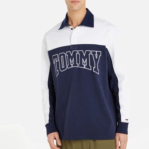Tommy Jeans Cotton-Jersey Colorblock Rugby Shirt