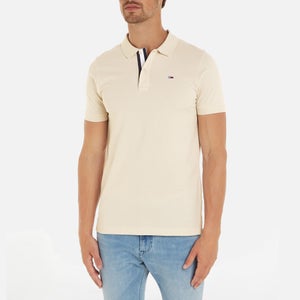 Tommy Jeans Slim Placket Cotton Polo Shirt