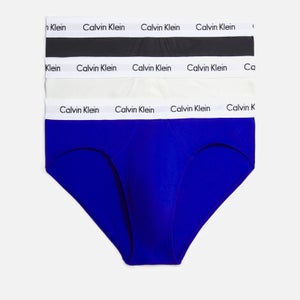 Calvin Klein 3 Pack Cotton-Blend Hip Briefs