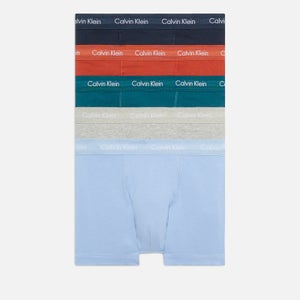 Calvin Klein Five-Pack Stretch-Cotton Boxer Trunks