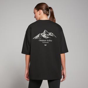 Γυναικείο κοντομάνικο μπλουζάκι Outdoor Active - Μαύρο