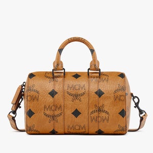 MCM Aren Boston Nappa Leather Holdall