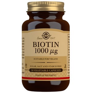 Solgar Vitamins Biotin 1000 μg Vegetable Capsules x 50