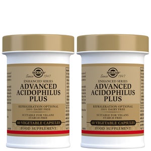 Solgar Digestive Aids Advanced Acidophilus Plus Vegetable Capsules x 120