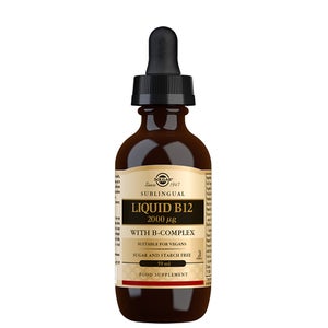 Solgar Vitamins Liquid B12 2000 µg with B-Complex 59ml