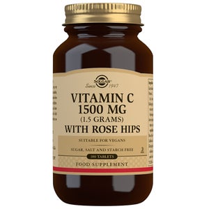 Solgar Vitamins Vitamin C 1500 mg (1.5 grams) with Rose Hips Tablets x 180