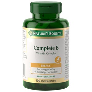 Nature's Bounty Everyday Energy Complete B Vitamin Complex Coated Tablets x 100