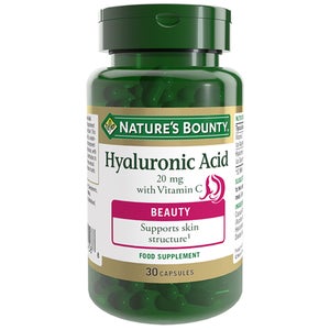 Nature's Bounty Vitamins Hyaluronic Acid 20mg with Vitamin C Capsules x 30