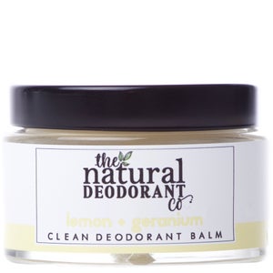 The Natural Deodorant Co. Clean Deodorant Balm Lemon + Geranium 55g