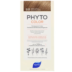 PHYTO PHYTOCOLOR: Permanent Hair Dye Shade: 9.8 Very Light Beige