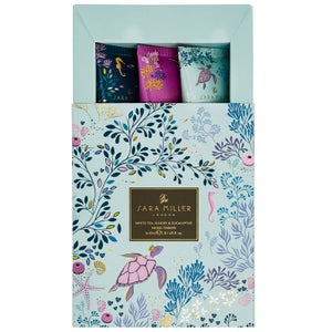 Sara Miller London Underwater Spa White Tea Ginger & Eucalytus Hand Creams 3 x 30ml