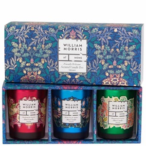 William Morris At Home Christmas 2022 Friendly Welcome Scented Candle Trio
